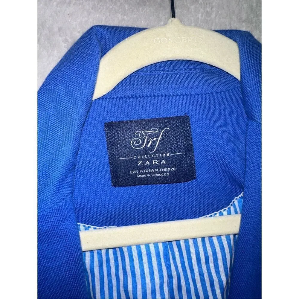 Zara jacket women’s size M Royal blue
